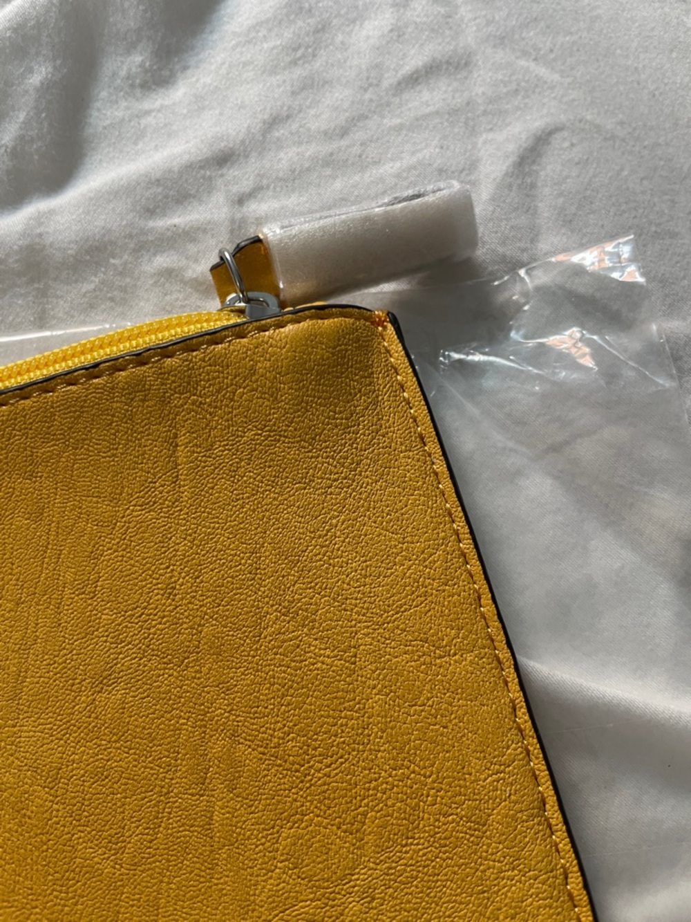 New Calvin Klein Mustard Yellow Wristlet Clutch - Picture 4 of 8